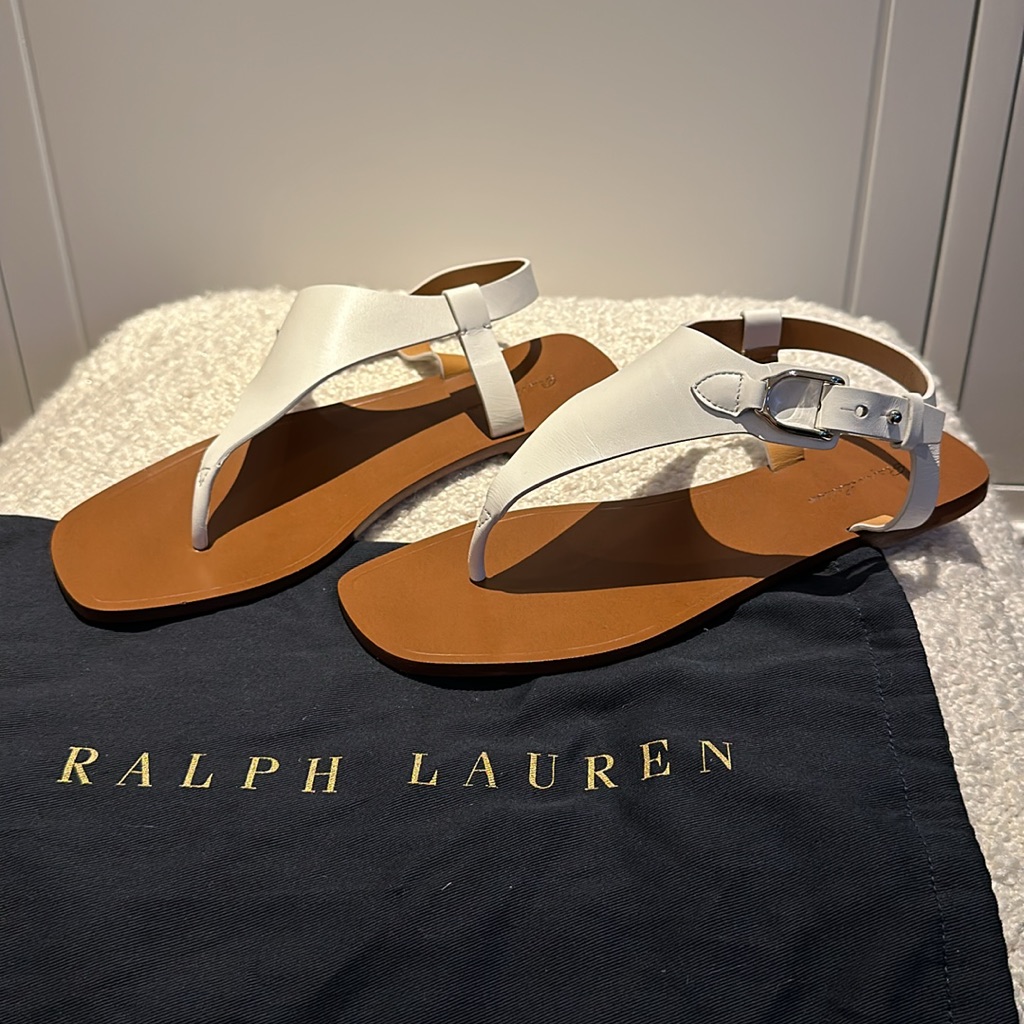 White Ralph Lauren Sandals Brand New White Ralph Lauren Sandals Brand New